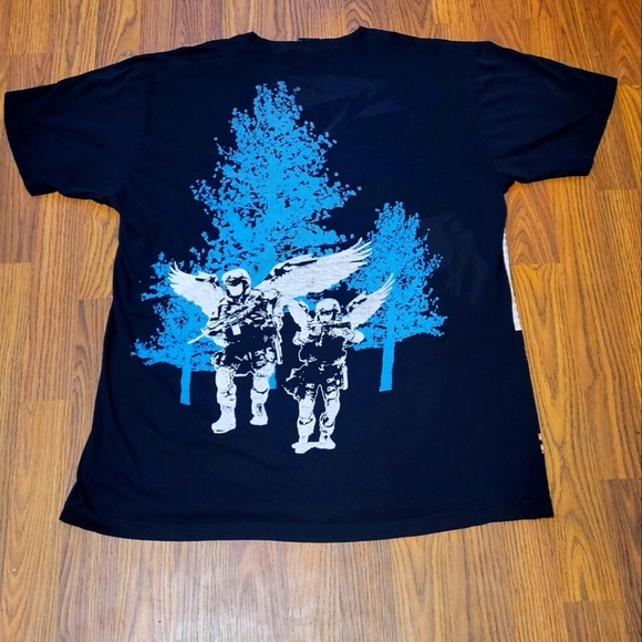 Vintage 1990s/2000s RZST 2 Soilders In Arms Graphic Print T-Shirt USA Size XL B6 - Picture 4 of 5